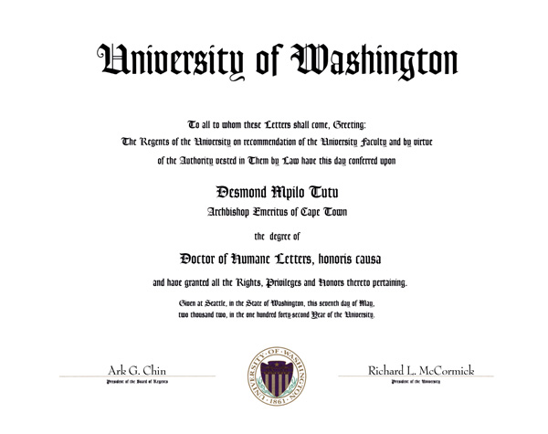 Honorary degree doctor of divinity